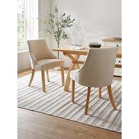 The Very Collection Chester Stitched Back Pair Of Dining Chairs