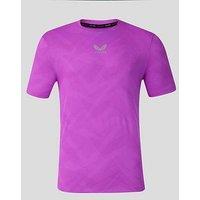 Castore Mens Training Engineered Knit Short Sleeve T-Shirt - Purple