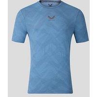 Castore Mens Training Engineered Knit Short Sleeve T-Shirt - Blue