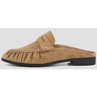 The Very Collection Wide Fit Mule Loafer - Taupe