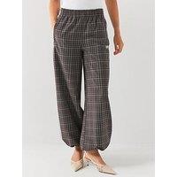 Adidas Originals Women'S Check Loose Fit Track Pants - Brown