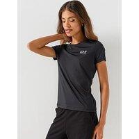 Ea7 Emporio Armani Women'S Training T Shirt With Crew Neck And Short Sleeves - Black