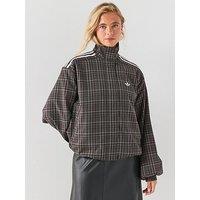 Adidas Originals Womens Check Track Top - Brown