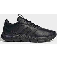 Adidas Sportswear Women'S Leather Cloudfoam Flex Lace-Up Trainers - Black