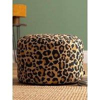 Icon Beanbags Milano Leopard Bean Bag Pouffe