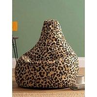 Icon Beanbags Dalton Leopard Recliner Bean Bag