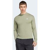 Adidas Mens Running Adi365 Performance Culture Long Sleeve T-Shirt - Green