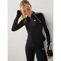 Adidas Originals Women'S Original Sport Long Sleeve Training Zip Jacket- Black