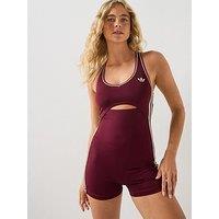Adidas Originals Women'S Original Sport Training All-In-One- Burgundy