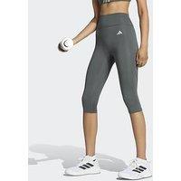 Adidas Womens Training Optime Workout Essentials Capri Tights - Green