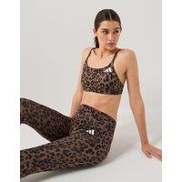 Adidas Womens Training Workout Essentials Plus Light Support Sports Bra - Brown