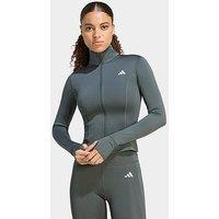 Adidas Womens Training Workout Essentials Track Top - Green