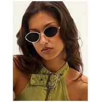 Quay Australia You Wish Oval Sunglasses- Chocolate Brown