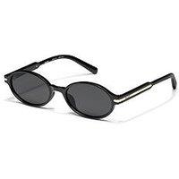 Quay Australia Nevermind 90S Inspired Oval Sunglasses