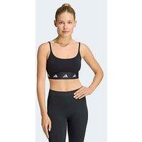 Adidas Workout Essentials Light Support Sports Bra - Black