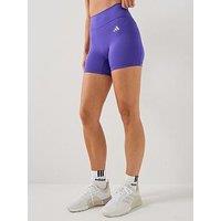 Adidas Womens Training Optime Workout Essentials Shorts - Purple