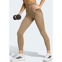 Adidas Women'S Optime Essentials No Front Rise Seam 7/8 Leggings - Green