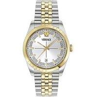 Versace Versase Millenyium Gent 40Mm Watch With Bicolor Case And White/Silver Dial