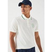Lacoste Premium Embroidered Polo Shirt - White