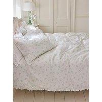 Shabby Chic Rosabelle Quilt Set White & Blue