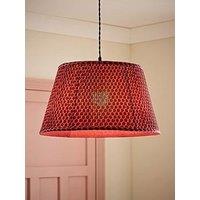 Valuelights Malina Double Pink Large Pleated Tapered Easy Fit Lamp Shade (D) 45Cm