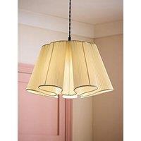 Valuelights Jemima Natural Pleated Scalloped Easy Fit Lamp Shade