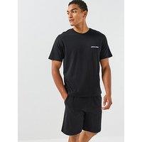 Jack & Jones Everest T-Shirt And Trousers Pyjama Set - Black