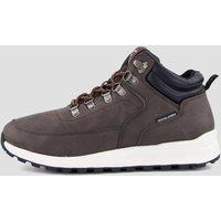 Jack & Jones Mens Eaton Faux Leather Lace-Up Speed Hook Boots - Java