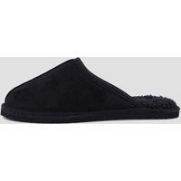 Jack & Jones Mens Microfiber Slip-On Mule Slippers - Anthracite