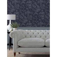 Laura Ashley Lloyd Midnight Seaspray Wallpaper