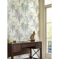 Laura Ashley Wisteria Garden Pale Iris Wallpaper