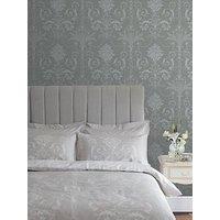 Laura Ashley Josette Steel Wallpaper