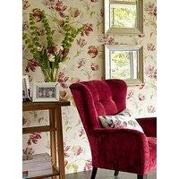 Laura Ashley Gosford Cranberry Wallpaper