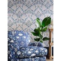 Laura Ashley Parterre Off White / Seaspray Wallpaper