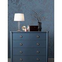 Laura Ashley Westbourne Midnight Blue Wallpaper