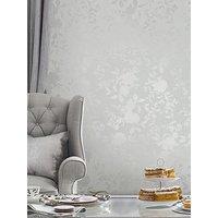 Laura Ashley Westbourne Silver Wallpaper