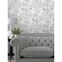 Laura Ashley Tregaron Silver Wallpaper