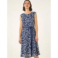 Roman Heart Print Lace Stretch Dress