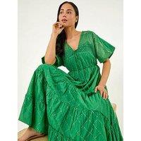 Roman Petite Boho Shimmer Maxi Dress