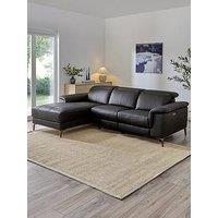 The Very Collection Lorenza Leather/Faux Leather Power Recliner Left Hand 3 Seater Chaise - Fsc Certified