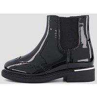 The Very Collection Younger Girls Patent Chelsea Boot - Black