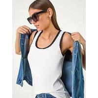 Roman Cotton Ric Rac Detail Vest