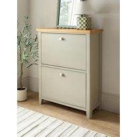 The Very Collection Malone Shoe Storage - Grey/Oak