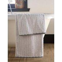 Fusion Speckle Rib Towel Collection White