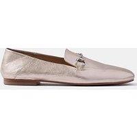 Mint Velvet Camille Gold Leather Loafer