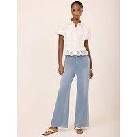 Mint Velvet Mid Indigo Denim Travel Jeans - Blue