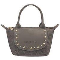 Valentino Snowfall Studded Flap Top Handle Bag - Grey