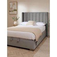 The Very Collection New Dakota Velvet Auto End Lift Up Double Bed - Bed Frame Only
