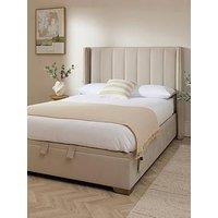 The Very Collection New Dakota Velvet Auto End Lift Up Double Bed - Bed Frame Only