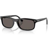 Ray-Ban Ray Ban 0Rb2224 Rectangular Sunglasses - Black